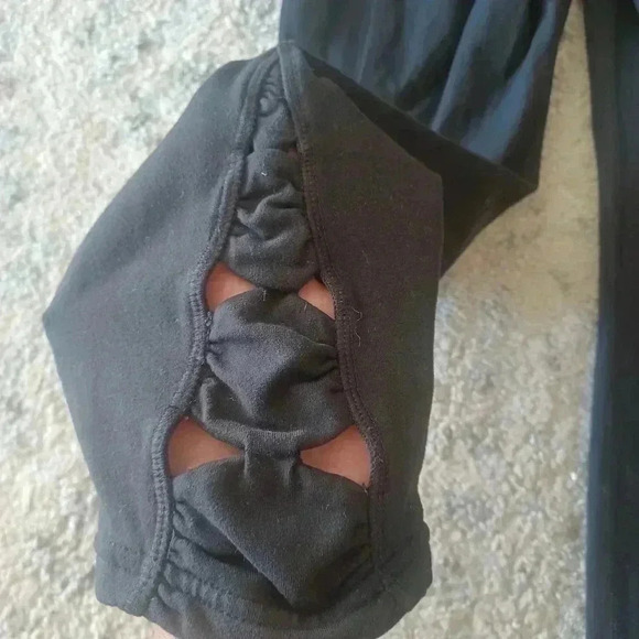 Athleta Womens Black Mid-rise Ruched Cropped Leggings S - Picture 6 of 11